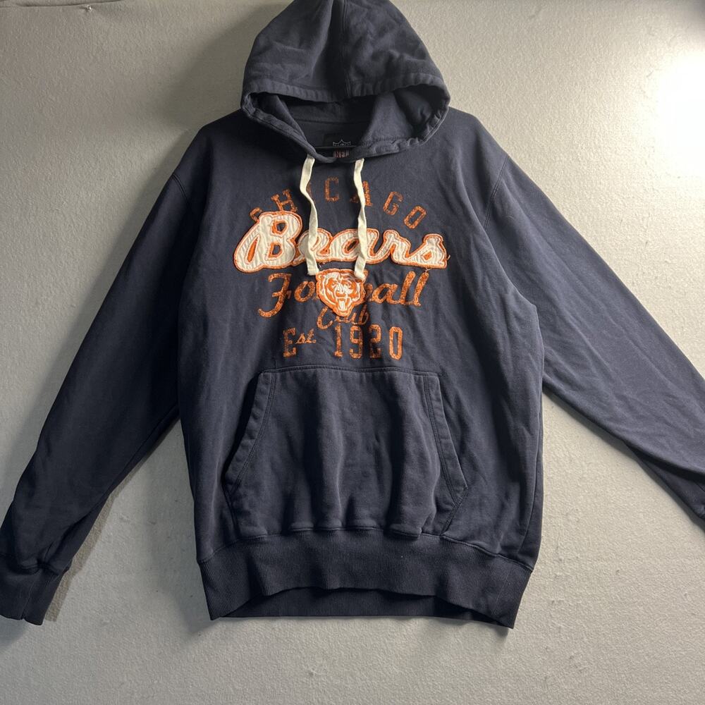 Vintage NFL Chicago Bears Hoodie Small Faded Football
